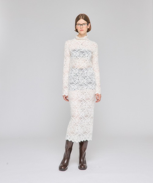 ワンピース 「Nora Lily」「elle」Fit Silhouette Lace One : ZOZOTOWN 