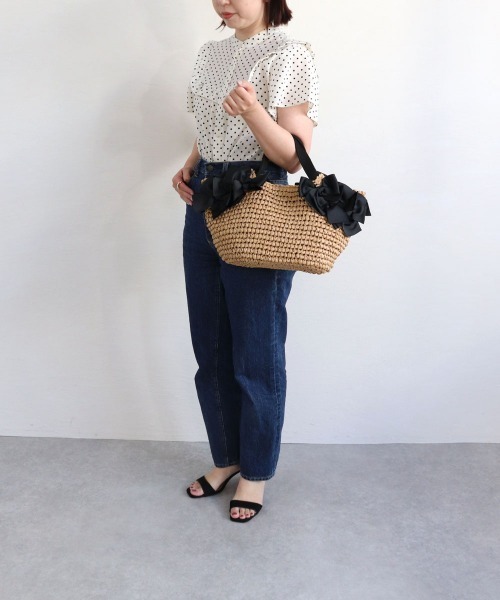 「MIAN 」 かごバッグ FREE ミント レディース_画像3