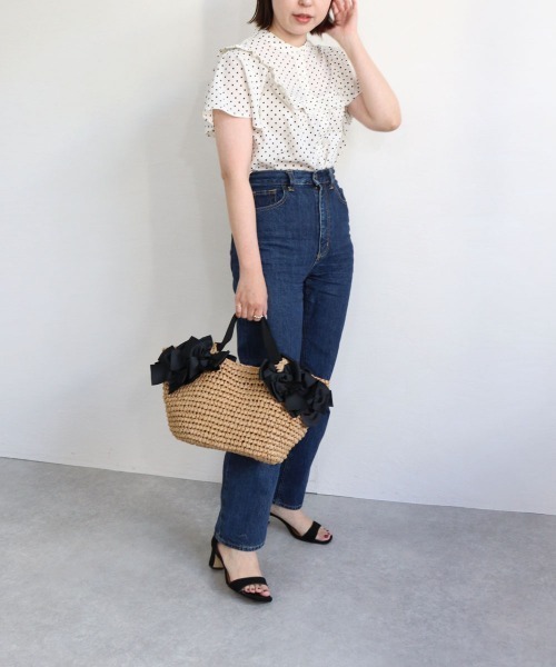 「MIAN 」 かごバッグ FREE ミント レディース_画像4