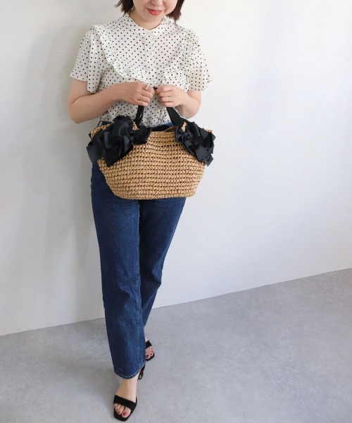 「MIAN 」 かごバッグ FREE ミント レディース_画像5