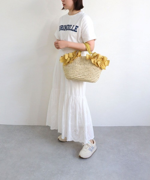 「MIAN 」 かごバッグ FREE ミント レディース_画像6