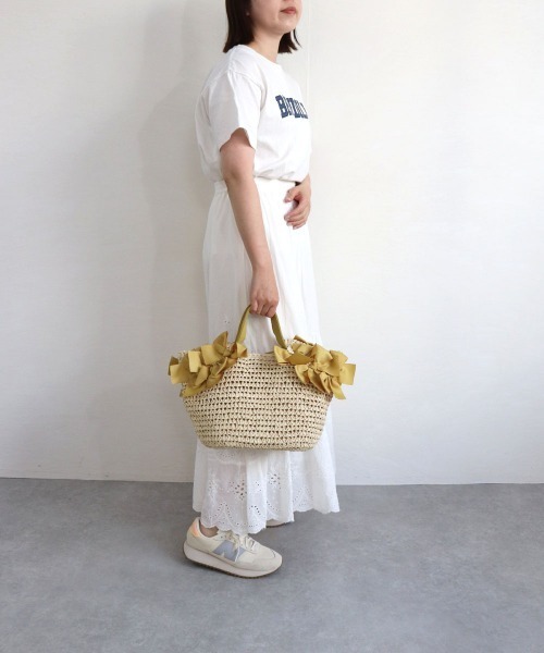 「MIAN 」 かごバッグ FREE ミント レディース_画像7