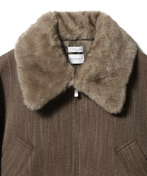COLUMN ファー襟ブルゾン＜PERMANENT＞ COLUMN（コラム） ブルゾン アウター COLUMN / ファー襟ブルゾン
