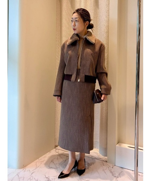 COLUMN（コラム） ブルゾン アウター COLUMN / ファー襟ブルゾン