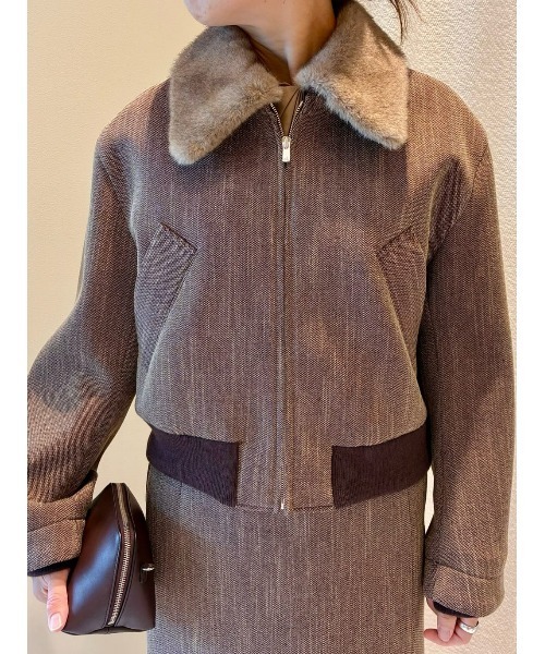 COLUMN（コラム） ブルゾン アウター COLUMN / ファー襟ブルゾン