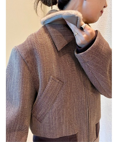 COLUMN（コラム） ブルゾン アウター COLUMN / ファー襟ブルゾン