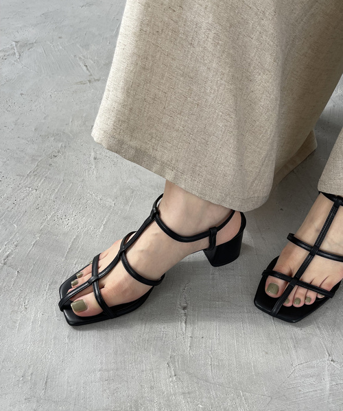 「LE TALON」 ヒールサンダル MEDIUM シルバー レディース_画像5
