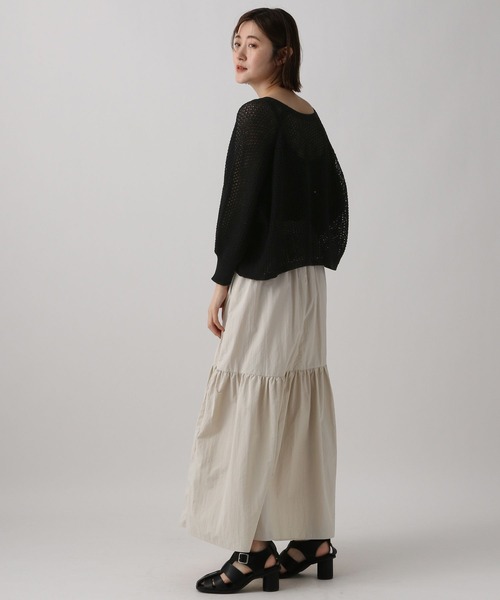 「A part by」 7分袖ニットカーディガン FREE グリーン レディース_画像6