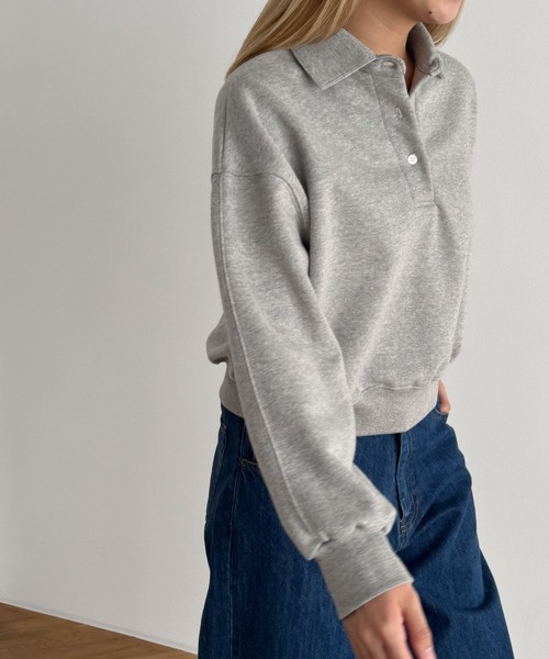 「CANAL JEAN」 「el mar」スウェットカットソー ONE SIZE オートミール レディース_画像4