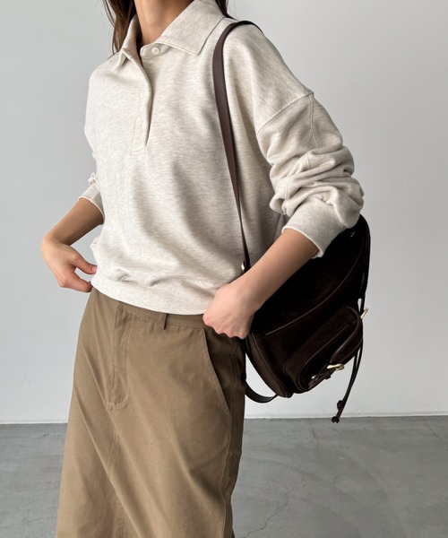 「CANAL JEAN」 「el mar」スウェットカットソー ONE SIZE オートミール レディース_画像7
