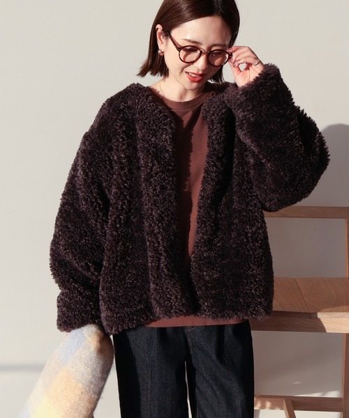 ノーカラーフェイクファーコートのおすすめ人気商品一覧 通販 - Yahoo