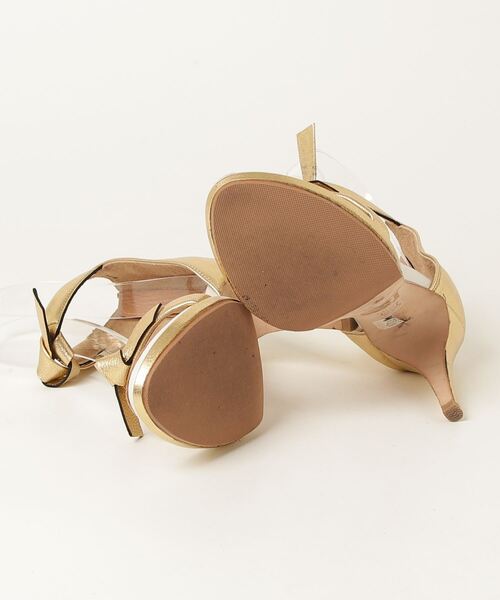 「GUILD JACOMO GALLERY」 ヒールサンダル 23.5cm ゴールド レディース_画像3