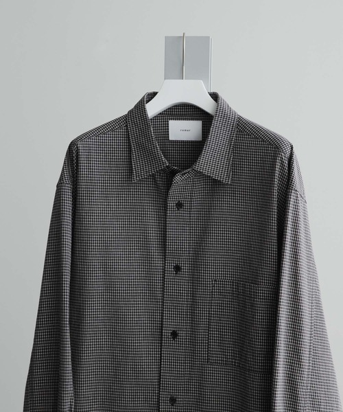 「remer」 長袖シャツ MEDIUM ライトグレー メンズ_画像8