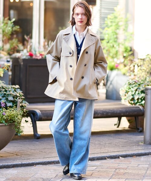 DRESSTERIOR」 トレンチコート 36 ベージュ レディース - 公式通販