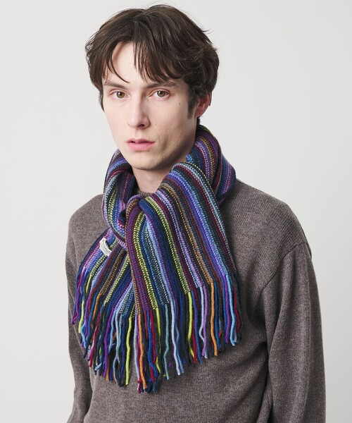 YOKE / マフラー/ウール/マルチカラー/無地/メンズ BEAUTY＆YOUTH UNITED ARROWS マフラー マルチカラー マフラー メンズ