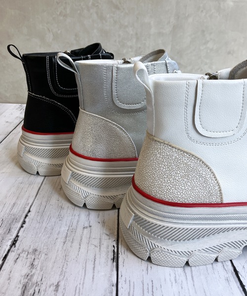 「Noubel Voug Relax」 ハイカットスニーカー 22.5cm ブラック レディース_画像7