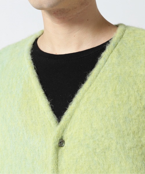 YOKE ニットカーディガン 2 ライトグリーン メンズ : ZOZOTOWN Yahoo