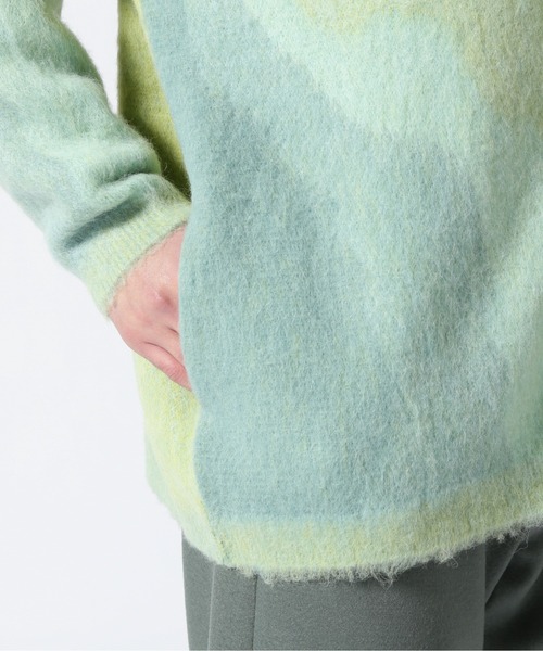 YOKE ニットカーディガン 2 ライトグリーン メンズ : ZOZOTOWN Yahoo