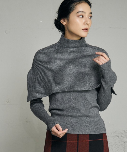 ELFRANK ニット セーター 「2025AW」3wayポンチョセット ニット 長袖