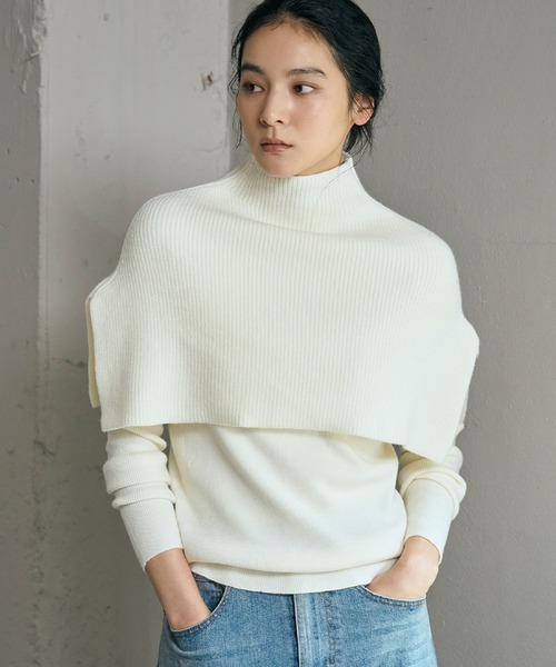 ELFRANK ニット セーター 「2025AW」3wayポンチョセット ニット 長袖