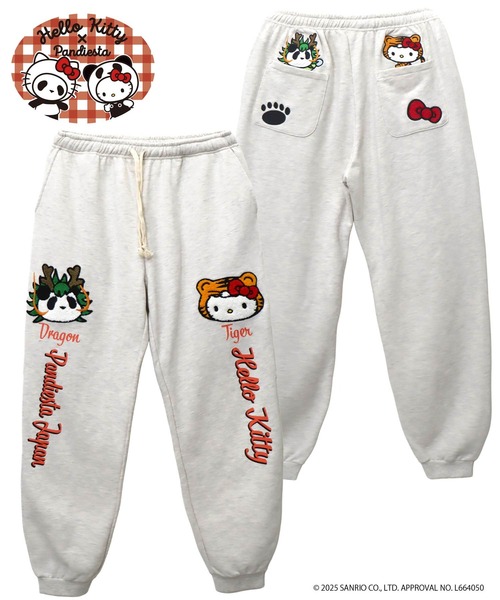 スウェットパンツ ジャージ Hello Kitty×PANDIESTA なりきり龍虎