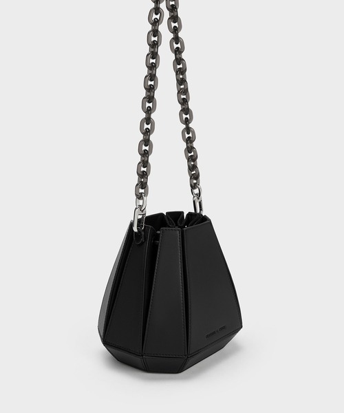 「CHARLES & KEITH」 ショルダーバッグ S ホワイト レディース_画像2