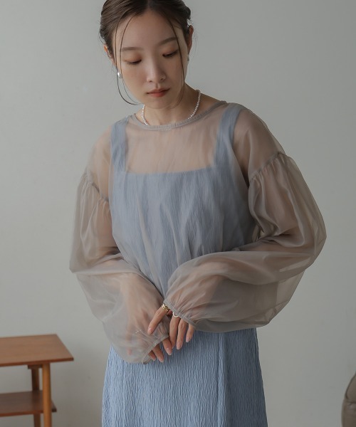 「Bab」 コンビワンピース M ブラック系その他 レディース_画像6