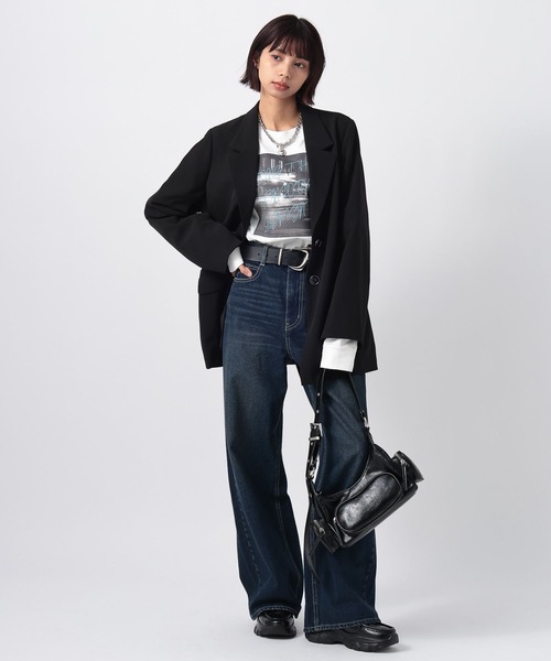 PAGEBOY（ページボーイ） tシャツ ネオンロゴレイヤードロンT