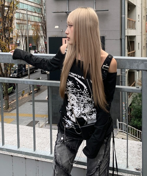 d.i.a ストライプ　Ｔシャツ　正規品　希少　平成ギャル　y2k GAL y2k 平成ギャル 00s 平成女児 Tシャツ - メルカリ