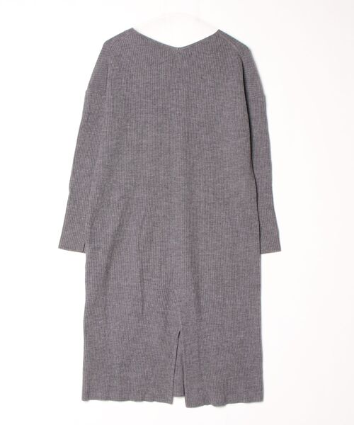 「nagonstans」 ニットワンピース 36 グレー レディース_画像2
