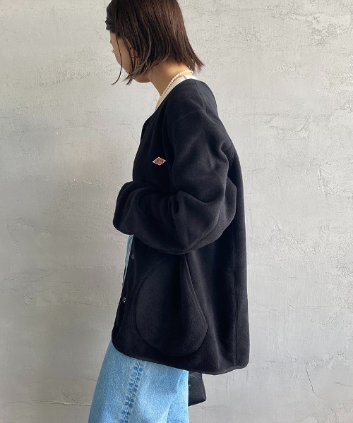 Danton（ダントン） ノーカラージャケット 38 グレイッシュベージュ