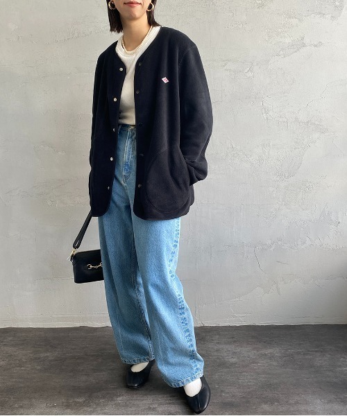 Danton（ダントン） ノーカラージャケット 38 グレイッシュベージュ