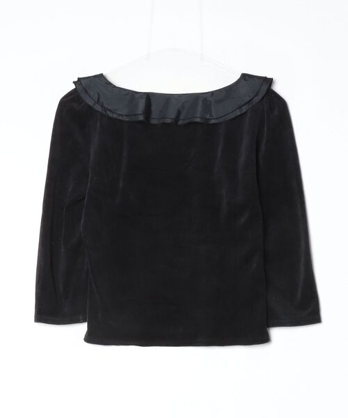 新品未着用エムズグレイシー 七分袖ニットフレアー膝丈ワンピース38サイズ M'S GRACY（エムズグレイシー） 7分袖カットソー 38 ブラック