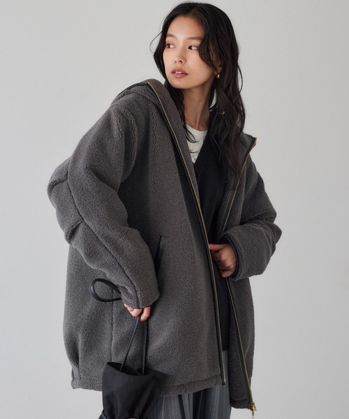 BARNYARDSTORM ボアライトコート【WEB限定】 チャコール BARNYARDSTORM