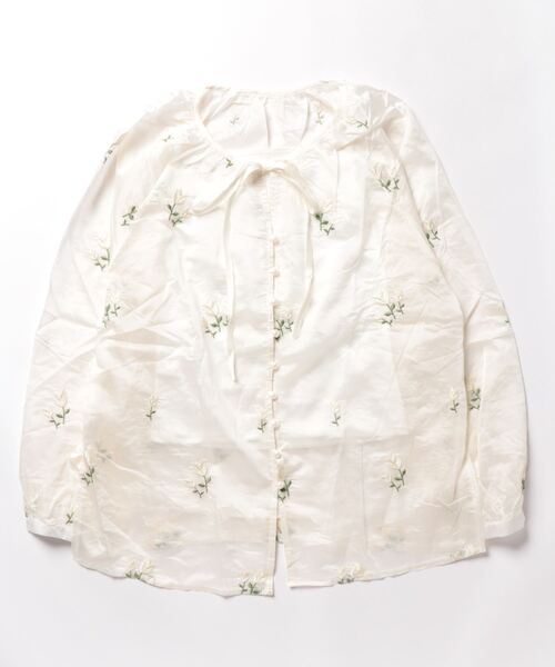 「aimoha」 長袖ブラウス X-LARGE オフホワイト レディース_画像4