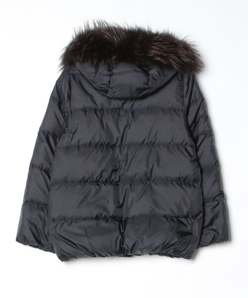 「NANO universe」 ダウンジャケット 36 ブラック レディース_画像2