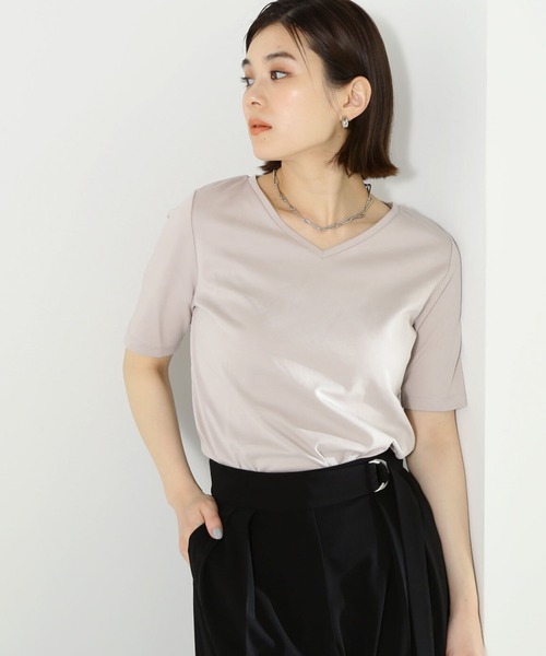 「NATURAL BEAUTY BASIC」 半袖Tシャツ FREE ホワイト レディース_画像3