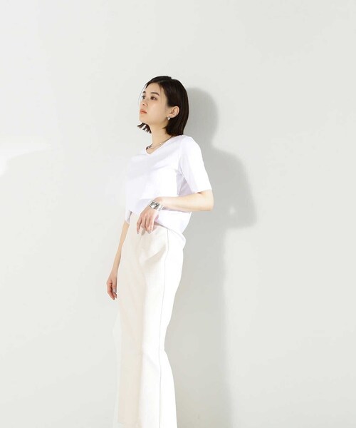 「NATURAL BEAUTY BASIC」 半袖Tシャツ FREE ホワイト レディース_画像6