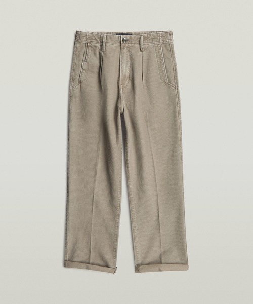 G-STAR RAW ワイドパンツ チノパン Pleated Chino Relaxed/リラックス