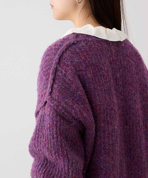 Mede19f Zozotown yahoo ミックス ニット セーター ハイネック