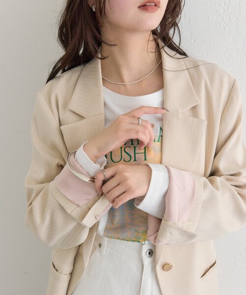 mystic（ミスティック） ジャケット テーラードジャケット ストライプ