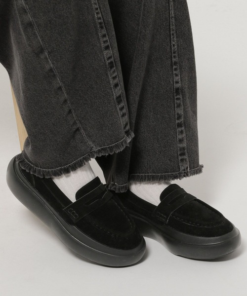 Vince レディース Niko ローファー, ブラックレザー, 24 niko and…（ニコアンド） ローファー オリジナルスニーカーローファー