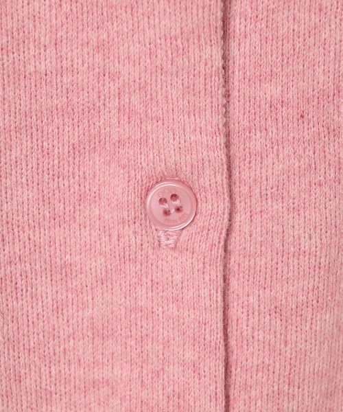 three dots（スリー ドッツ） カーディガン コットンメランジ クルー
