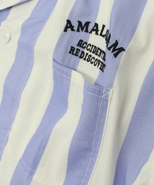 「RNA」 シャツワンピース MEDIUM ブラック×ホワイト レディース_画像5