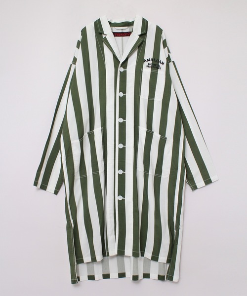 「RNA」 シャツワンピース MEDIUM ブラック×ホワイト レディース_画像6