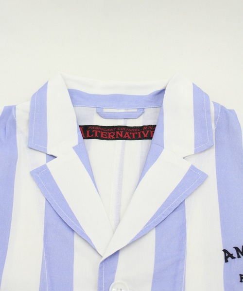 「RNA」 シャツワンピース MEDIUM ブラック×ホワイト レディース_画像7