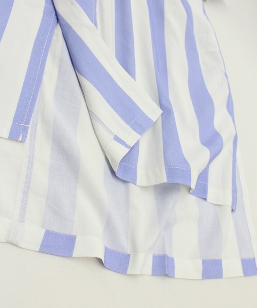 「RNA」 シャツワンピース MEDIUM ブラック×ホワイト レディース_画像8