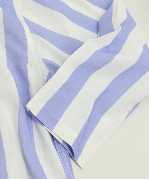 「RNA」 シャツワンピース MEDIUM ブラック×ホワイト レディース_画像9