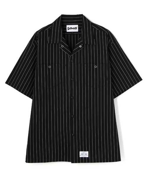 「schott」 半袖シャツ LARGE ホワイト メンズ_画像4