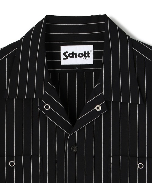 「schott」 半袖シャツ LARGE ホワイト メンズ_画像5
